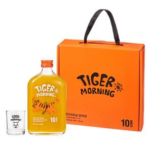 타이거모닝 진저샷 레몬 생강 강황 오리지널 무설탕 350ml + 샷잔 스타터키트 세트
