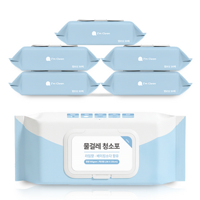 아임클린 물걸레 청소포 특대형 캡형 라임향 30매