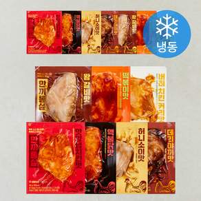 한끼통살 소스 통살 닭가슴살 7종 x 2개입 세트 1400g (냉동)