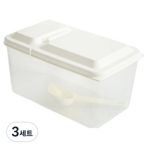 문일케미칼 심플 반오픈 저장용기 + 스푼 세트