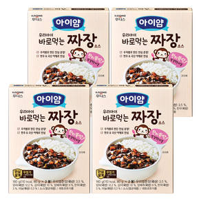 아이얌 우리아이 바로먹는 짜장 80g x 2p