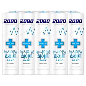 2080 덴탈크리닉 뉴샤이닝 화이트 베이직 치약