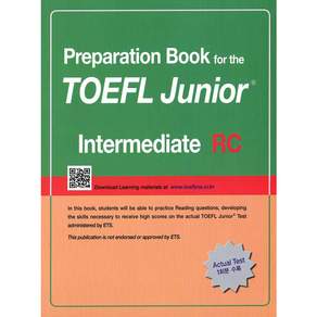 Preparation Book for the TOEFL Junior Test: Intermediate RC Focus on Question Types