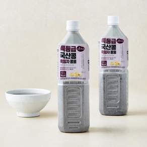맑은물에 특등급 국산콩 흑임자 콩물