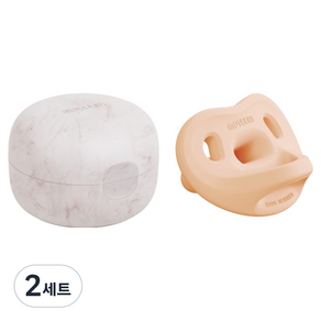 모윰 유아용 올 실리콘 마카롱 쪽쪽이 + 전용케이스 세트