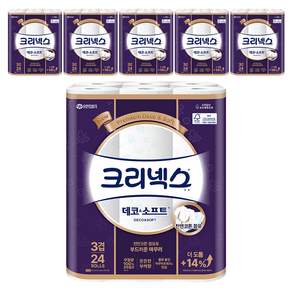 크리넥스 3겹 천연펄프 데코 앤 소프트 화장지