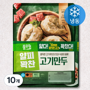 풀무원 얇은피 꽉찬속 고기만두 (냉동)