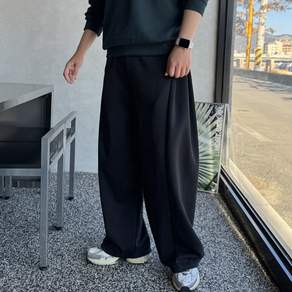 머시따 남녀공용 데일리 트레이닝 벌룬 핀턱 와이드 팬츠