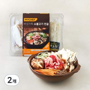 MYCHEF 버섯가득 소불고기전골 밀키트 2~3인분