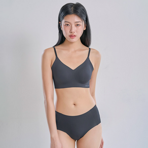 크로커다일 소프트 쿨인견 쉘론 패드일체형 스트랩 브라 팬티 세트 CDI027 CDW5N14_T