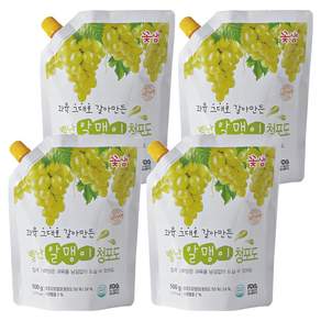 꽃샘 별난알맹이 청포도 음료베이스