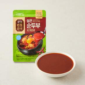 풀무원 반듯한식 얼큰순두부찌개 양념