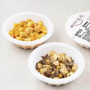 베이비본죽 반찬 한우 두부 강정 100g + 갈릭 로제 찜닭 100g A세트