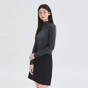 로엠 여성용 올데이 텐셀 하이넥 긴팔 티셔츠