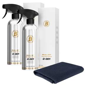 불렛 Q-001 스트라다 퀵 디테일러 물왁스 500ml 2p + 더클래스 다용도 타월 1p