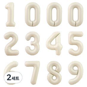 숫자 호일 풍선 40cm 12종 세트