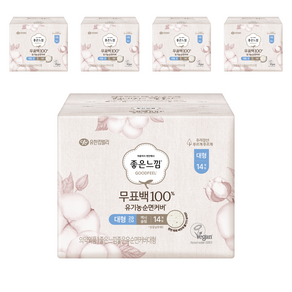 좋은느낌 무표백 유기농 순면커버 맥시슬림 생리대 날개형