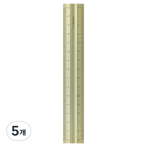 델리 누사인 알루미늄 직자 휴대용 양면 눈금자 15cm