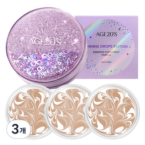 에이지투웨니스 샤이닝 드롭 에디션 뉴오리지널 에센스 커버 팩트 케이스 + 리필 12.5g x 3p