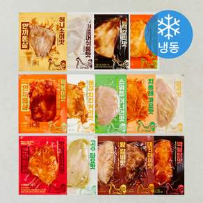 한끼통살 통살 소스 닭가슴살 14종 세트 (냉동)