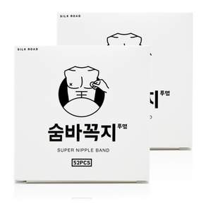 숨바꼭지 남성용 니플밴드 투명색 52매, 2개