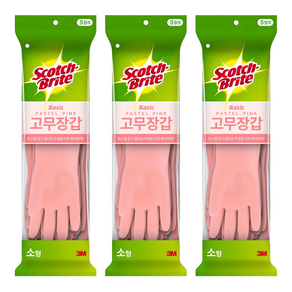 스카치브라이트 베이직 고무장갑 5개입