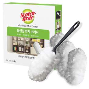 스카치브라이트 올인원 먼지 브러쉬 핸들 + 리필 4입 세트