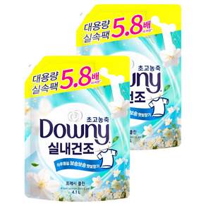 다우니 실내건조 초고농축 섬유유연제 프레시 클린 자스민향 리필