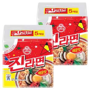 오뚜기 진라면 매운맛 120g, 10개