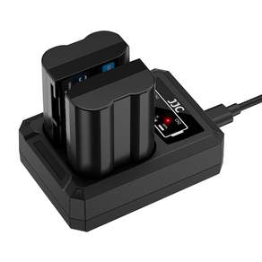 JJC 후지 카메라 NP-W126 S / X100VI / X-E5 / X-T50 / X-T30III 배터리 충전기