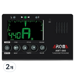 아로마뮤직 기타연습 2in1 튜닝기 일체형 박자메트로놈