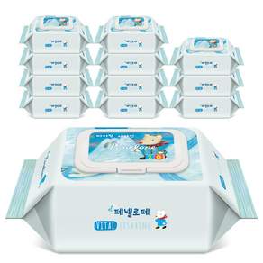 페넬로페 바이탈 플러스 세자린 저자극 아기물티슈 휴대용 캡형