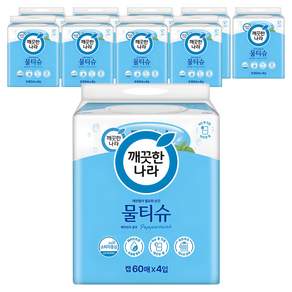깨끗한나라 페퍼민트블루 물티슈 캡형