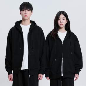 포슈어 남녀공용 오버핏 투웨이 후드 집업