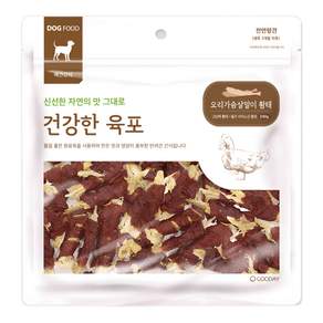 굿데이 강아지 건강한 오리가슴살말이 황태 육포