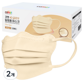 코멧 날카롭고 각진 얼굴형을 보완 해주는 4D 글로우 일회용 마스크 개별포장 중형