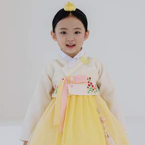 하랑한복 여아용 샤인랑 한복 세트
