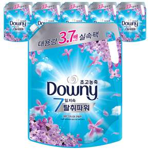 다우니 탈취파워 고농축 섬유유연제 레몬그라스와 라일락 리필