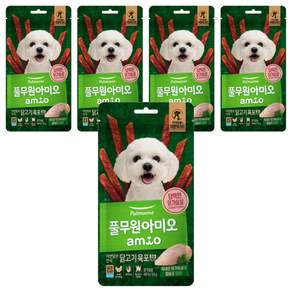 풀무원아미오 자연담은 간식 닭고기 육포 칼슘 PLUS