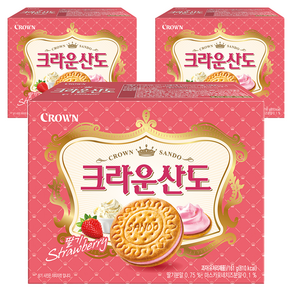 크라운산도 딸기