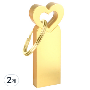 뮤스트 하트 USB 2.0 메모리 골드