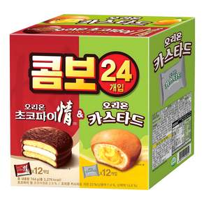 오리온 콤보 초코파이 정 12p + 카스타드 12p
