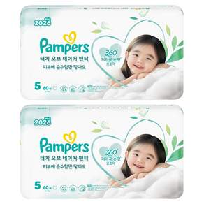 팸퍼스 터치 오브 네이처 팬티형 기저귀 남여공용