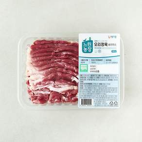 느린농장 무항생제 인증 정다운 오리정육 슬라이스 (냉장)