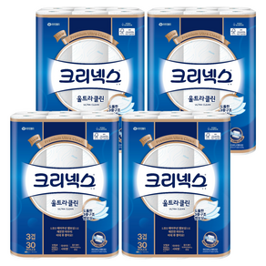 크리넥스 울트라클린 천연펄프 3겹 고급롤화장지