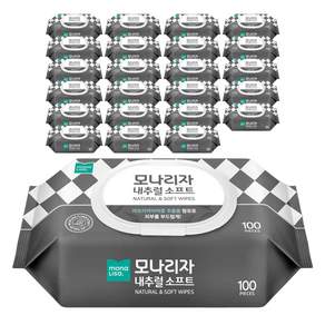 모나리자 내추럴 소프트 물티슈 캡형