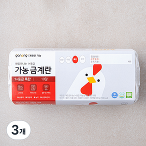 가농 무항생제 인증 매일 만나는 1+등급 금계란 특란 600g