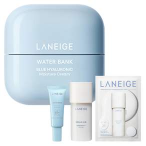 라네즈 워터뱅크 블루 히알루로닉 모이스춰 크림 50ml + UV선크림 10ml + 크림스킨 50ml + 크림스킨 마스크 1p 세트