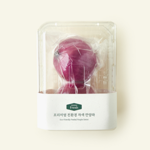 친환경 인증 프리미엄 자색 깐양파 2개입