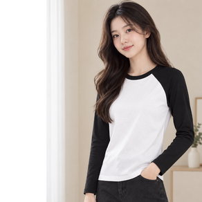 구디프 여성용 데일리 클린 나그랑 긴팔 티셔츠